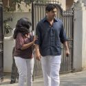 John Abraham Outside His Home