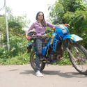 Sameera Reddy Learns to Ride a Bike