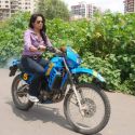 Sameera Reddy Learns to Ride a Bike