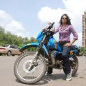Sameera Reddy Learns to Ride a Bike