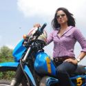 Sameera Reddy Learns to Ride a Bike