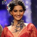 Sonam and Lara walk the ramp for Shane Falguni Pea