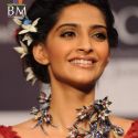 Sonam and Lara walk the ramp for Shane Falguni Pea