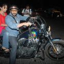 Arshad Warsi on his Harley Davidson Bike