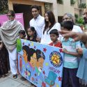 Big B with family to Announce plans of NGO of Plan