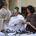 Big B with family to Announce plans of NGO of Plan