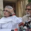 Big B with family to Announce plans of NGO of Plan
