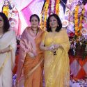 Kajol at North Mumbai Durga Pooja