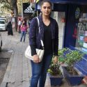 Huma Qureshi Snapped Street Shopping