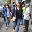 Huma Qureshi Snapped Street Shopping