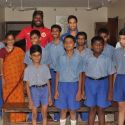 Chris Gayle and Siddharth Mallya spend time with NGO kids