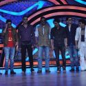 Ajay, Akshay and Kajal on the sets of Nach Baliye
