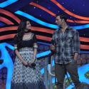 Ajay, Akshay and Kajal on the sets of Nach Baliye