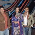 Shilpa on the sets of Nach Baliye with the old bat