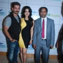 Neil & Ameesha at the launch of Jaipur Premier League 2
