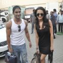Prateik & AMy snapped at Mehboob Studio