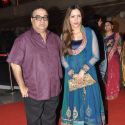 Shabana & Shatrughan at Anjan Shrivastava sons Wedding Reception