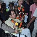 Dilip Kumar Returns from Haj