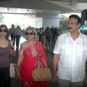 Vivek oberoi with Priyanka Alva at Airport