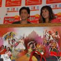 Shahrukh Khan and Sania Mirza at Sunfeast Event