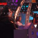 Salman Khan and Lara Dutta on the sets of Sa Re Ga