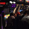 Salman Khan and Lara Dutta on the sets of Sa Re Ga