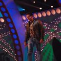 Salman Khan and Lara Dutta on the sets of Sa Re Ga