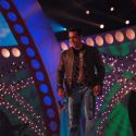 Salman Khan and Lara Dutta on the sets of Sa Re Ga