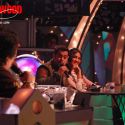 Salman Khan and Lara Dutta on the sets of Sa Re Ga