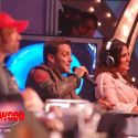 Salman Khan and Lara Dutta on the sets of Sa Re Ga