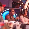 Salman Khan and Lara Dutta on the sets of Sa Re Ga